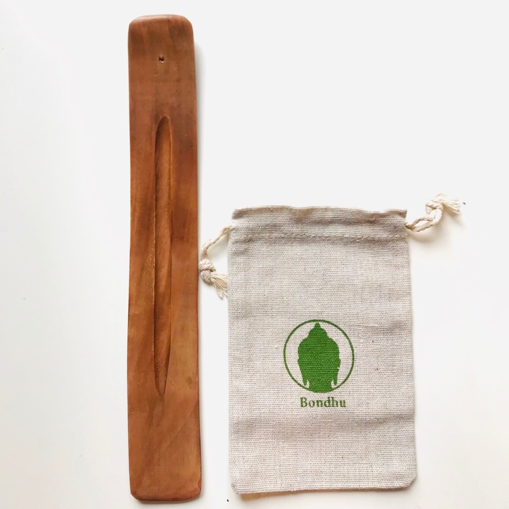 Handmade Indian Wood Incense Stick Holder 3pk